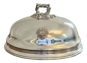 Victorian Silver Plated Meat Cover, 1880s