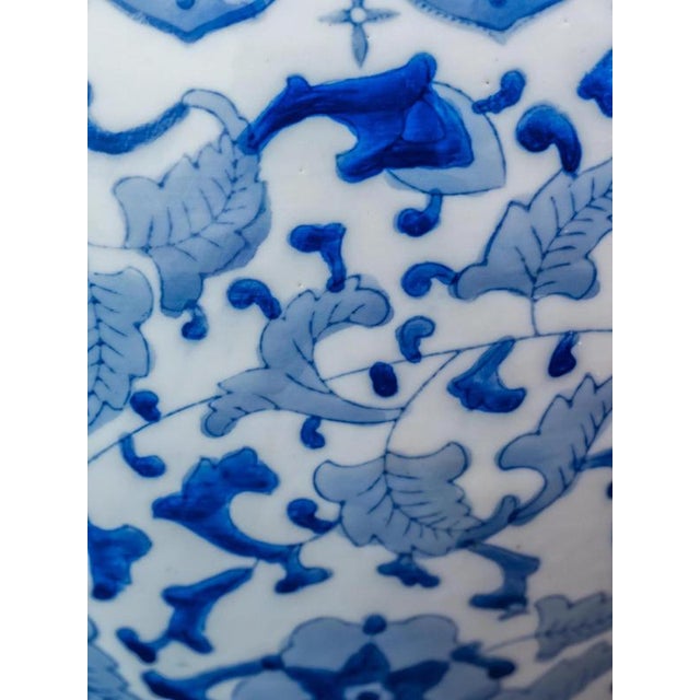 Hand-Painted Flower Pot in Porcelain For Sale - Image 4 of 9