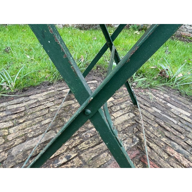 Vintage French Bistro Garden Table, 1930s For Sale - Image 9 of 18