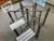 McGuire McGuire Baker Round Glass Top Faux Rattan Base Dining Table.Original Thick Glass Top 3/4”. For Sale - Image 4 of 17