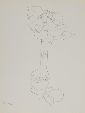 Henri Matisse, Bouquet de fleurs estival au citron, Lithograph