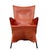Vintage Orange Leather Skirt Chair by Gerard Van Der Berg, 1980s For Sale - Image 9 of 12