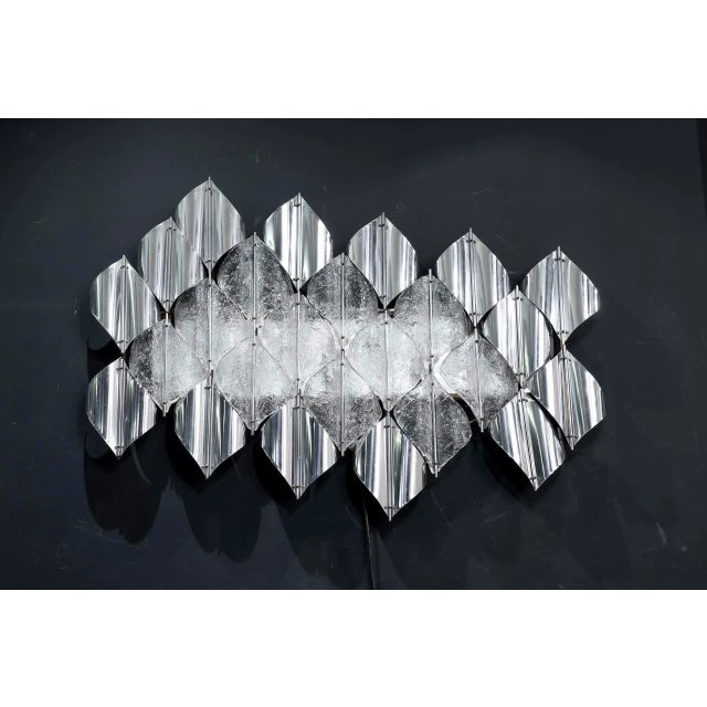 AVMazzega Large Venetian Glass Wall Light from Mazzega, 1970s For Sale - Image 4 of 7