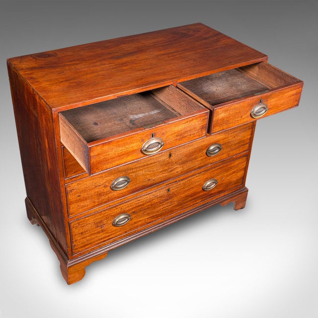 Brown Antique Gentleman’s Tallboy, Chest of Drawers, Country House, Georgian, c.1790 For Sale - Image 8 of 12