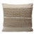 Contemporary Boho Jute & Ivory Woven Pillow For Sale