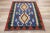 Textile Vintage Persian Shiraz Kilim Rug - 03'00 X 04'00 For Sale - Image 7 of 9