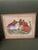 Red Mexican Art. Mexican Signed Framed Vibrant Wall Water Colour Print Decor For Sale - Image 8 of 8