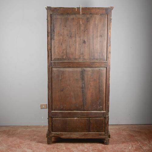 Brown Single Door Wardrobe with Mirror For Sale - Image 8 of 9