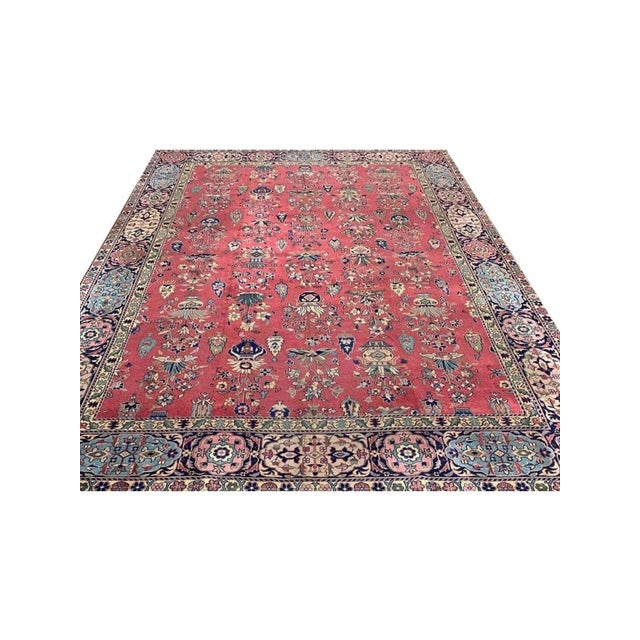 Experience the beauty of traditional Turkish craftsmanship with this exquisite 10x13 antique Turkish Sparta area rug,...