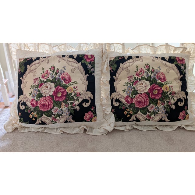 Pair of Vintage Handmade Pillow Shams For Sale - Image 12 of 12