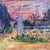 Paint Vintage Rustic Barn Landscape Painting Signed For Sale - Image 7 of 12
