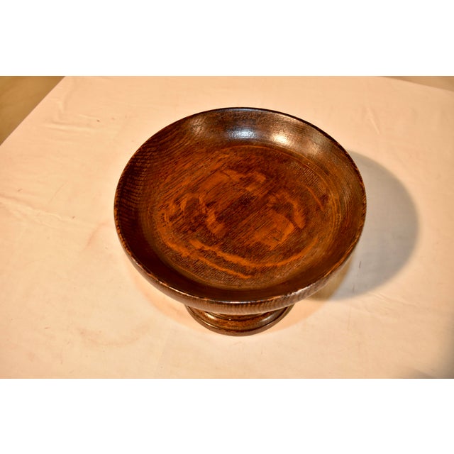 Circa 1900 English Oak Turned Compote For Sale In Greensboro - Image 6 of 6