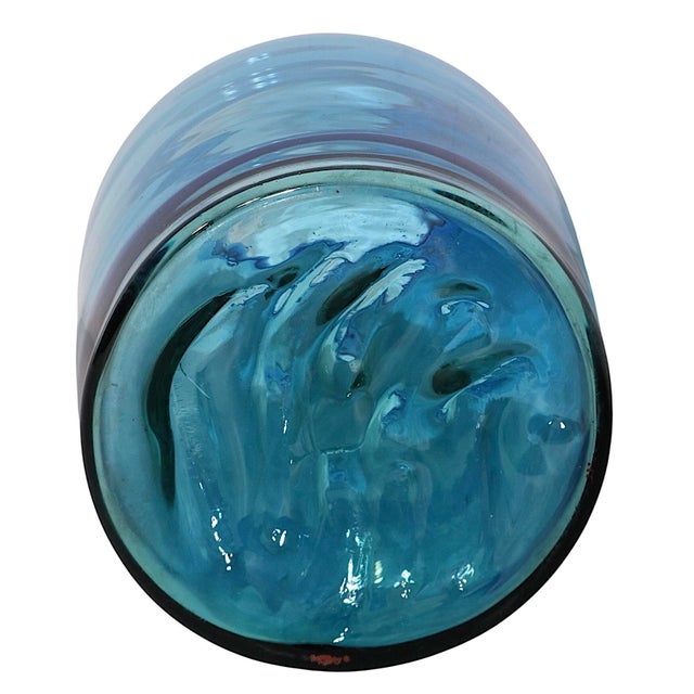 Blenko Big Sky Vase by Don Sheperd for Blenko Circa 1982 For Sale - Image 4 of 12