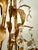 Metal Mid 20th Century Hollywood Regency Gilt Tole Leaf & Crystal 5-Light Chandelier For Sale - Image 7 of 12
