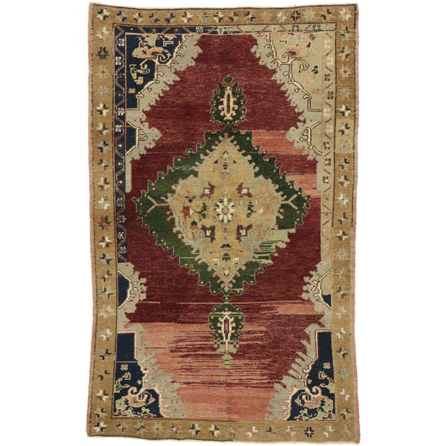 Vintage Turkish Oushak Rug, 04'00 X 06'05 For Sale - Image 10 of 10