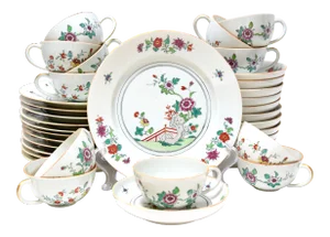 Antique Early 20th Century Edmé Samson Luncheon Service for Twelve- 36 Pieces