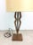 Mid Century Modern Walnut Table Lamp With Barrel Shade For Sale - Image 9 of 12