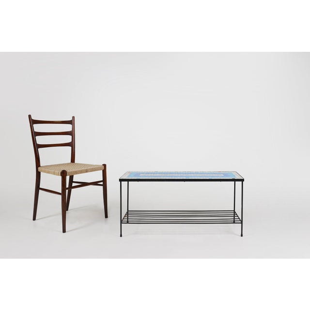 Mid-Century Modern Mid-Century Mosaic Coffee Table with Metal Frame, France, 1950s For Sale - Image 3 of 11