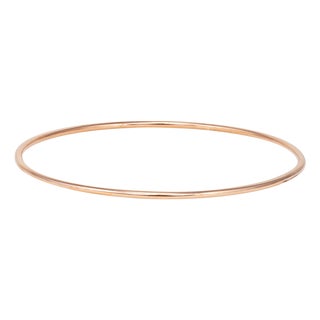 Vintage Portuguese Bangle Bracelet 19k Rose Gold 8" Estate Fine Jewelry For Sale