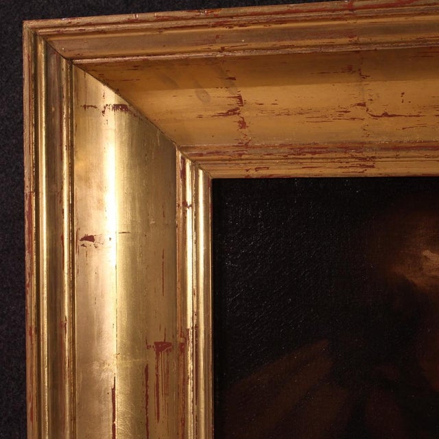 Italian Artist, Holy Family, 1660, Oil on Canvas For Sale - Image 11 of 16