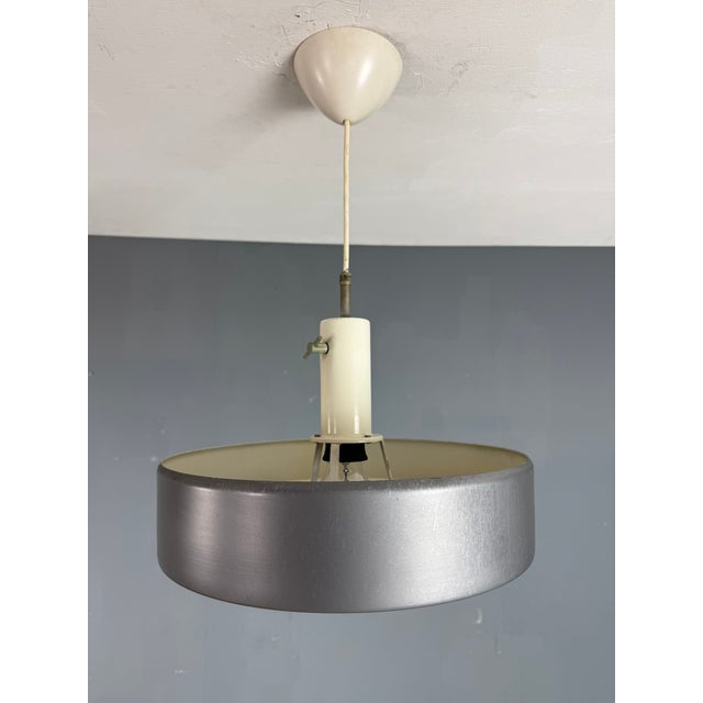 Black Model 4017 Anvia Pendant Lamp by J. J. M. Hoogervorst for Anvia, 1970s For Sale - Image 8 of 15