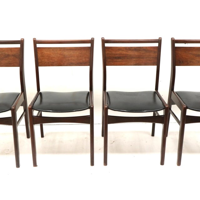 Wood Vintage Dining Chairs, 1960s, Set of 4 For Sale - Image 7 of 7