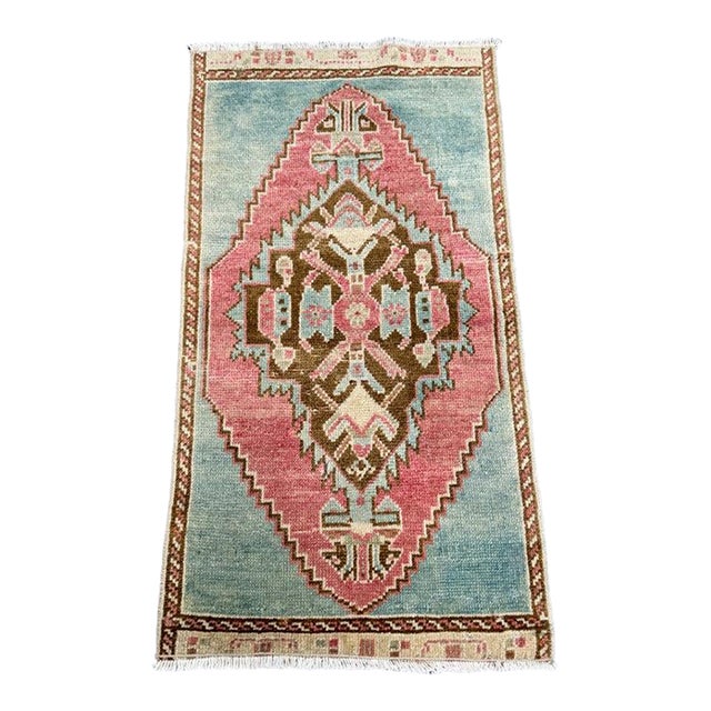 Turkish Yastik Rug 1'6" x 2'10" For Sale