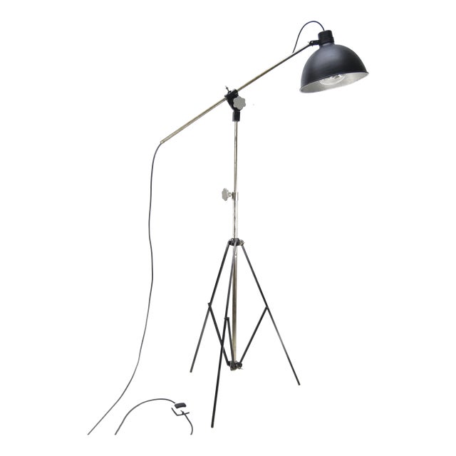 Mid-Century Industrial Floor Lamp For Sale