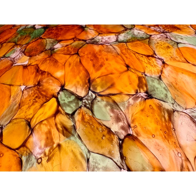 Mushroom Table Lamp in Marbled Glass from Peill & Putzler, Germany, 1970s For Sale - Image 17 of 18