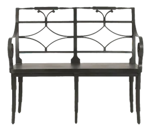 Strom Metal Bench in Black