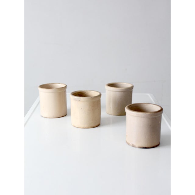 Antique Stoneware Crocks Set of 4 For Sale - Image 10 of 15