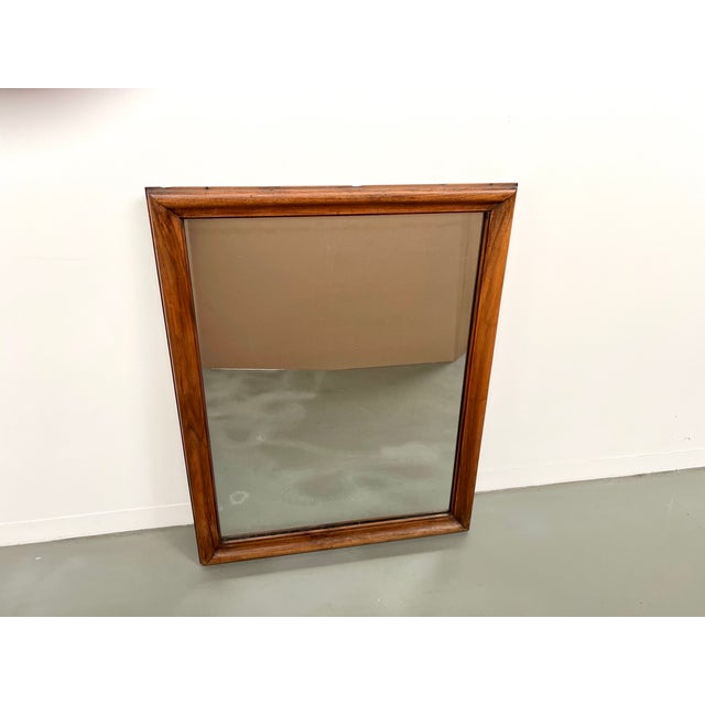 Antique Mirror in Walnut, 1900 For Sale - Image 4 of 15