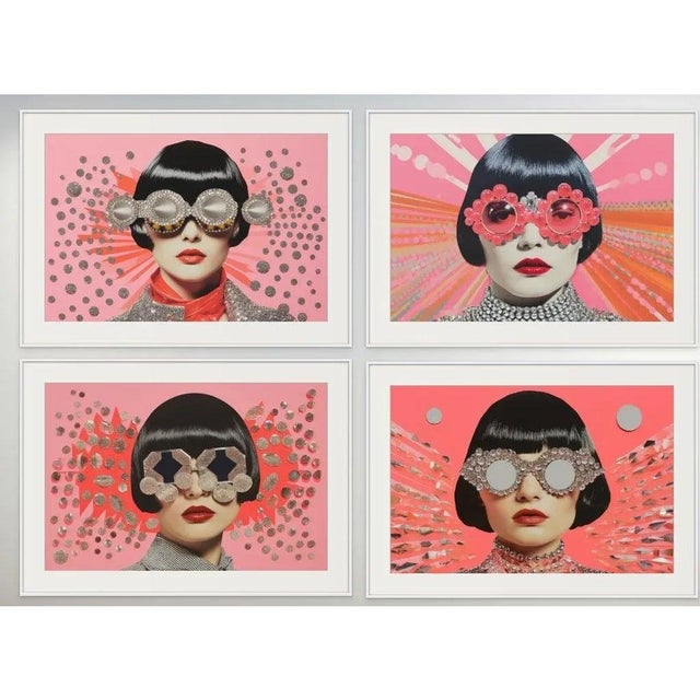 Set of 4 - 36" X 24" - Unframed Limited Edition Photograph Prints - 'Girls & Diamonds'' - Fashion Series'#3 For Sale - Image 6 of 6