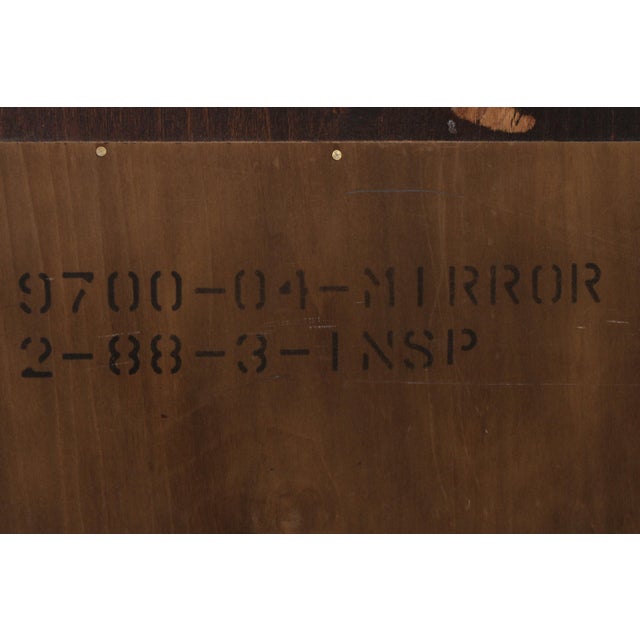 Henredon Chippendale Burl Elm Hanging Mirror For Sale - Image 15 of 15