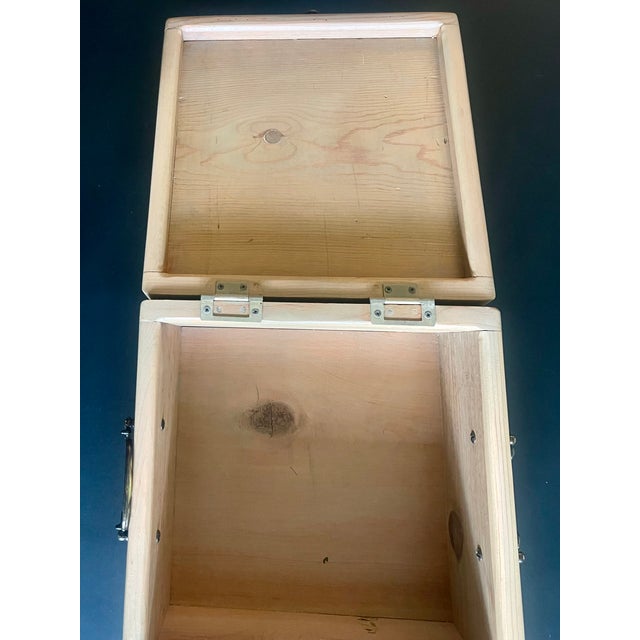 19th C. Gustavian Scrubbed Birch Table Box For Sale - Image 11 of 12