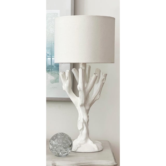 Late 20th Century Twig Table Lamp Attributed to John Dickinson A Twig-form table lamp attributed to John Dickinson. White...