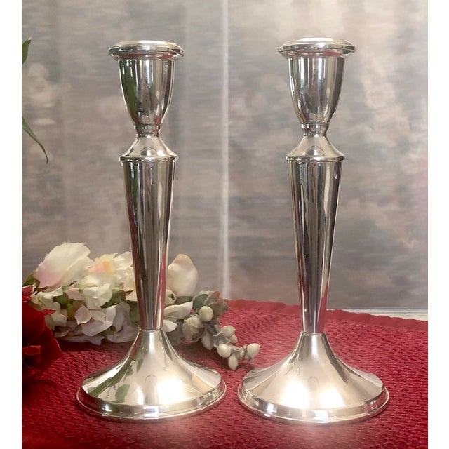 Vintage Sterling Silver Reed and Barton Candle Holders a Pair Chairish