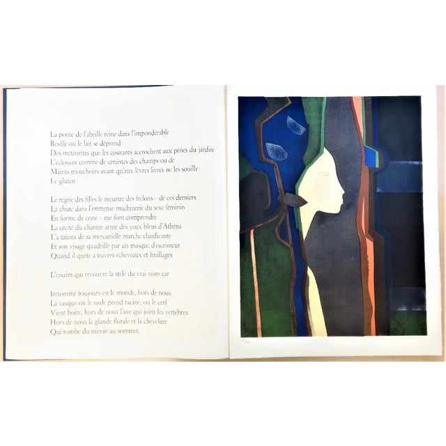 Artist: Andre Minaux Country: France Title: Dame et Miroir Medium: Original Lithograph Marks: Signed & Numbered in pencil...