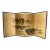 Vintage Japanese 4-Panel Byobu Folding Screen Hand Painted on Silk Landscape Motif 66" X 36" For Sale