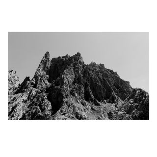 2021 "Rocky Desert Mountain" Black and White Moroccan Landscape Limited Edition Print For Sale