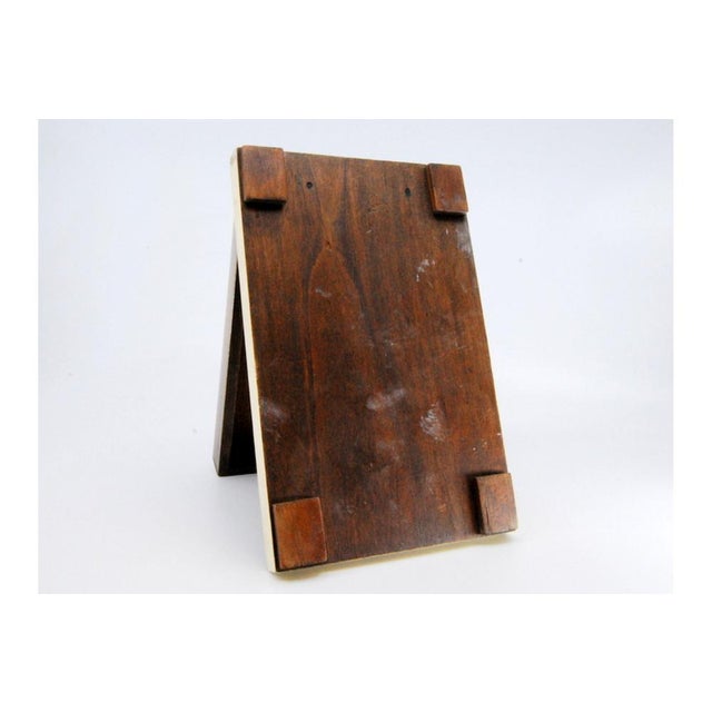 Silver Wooden Notepad Holder with Silver Applications For Sale - Image 8 of 11