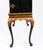 Antique Black Lacquered Marquetry Cocktail Cabinet on Stand, 1930s For Sale - Image 14 of 15