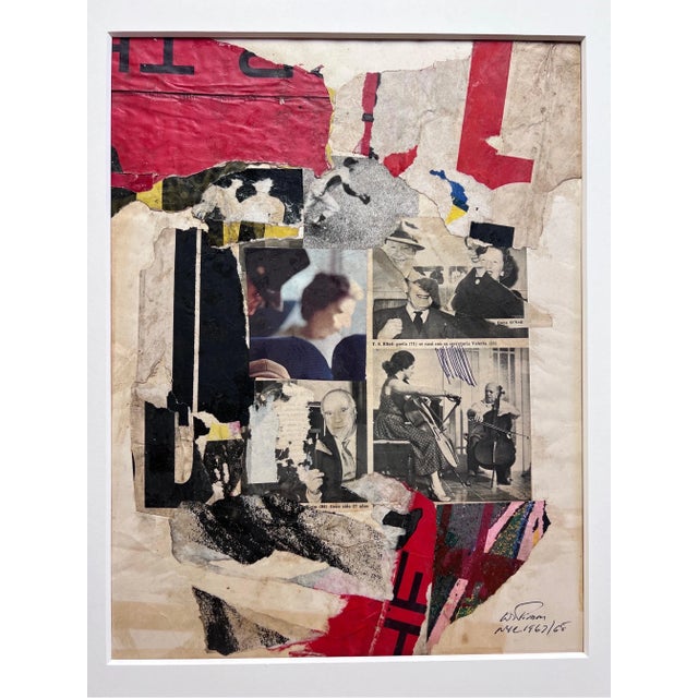 Wayne Timm, Original Vintage Collage by Wayne Timm #6 custom steel frame 1966 For Sale In West Palm - Image 6 of 12