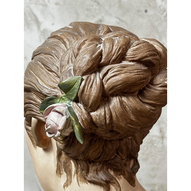Plaster Bust of a Woman For Sale - Image 12 of 15