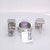 Contemporary 14k White Gold Pink Cz Wide Band Ring & Earring Set, 3 Pieces For Sale - Image 3 of 3