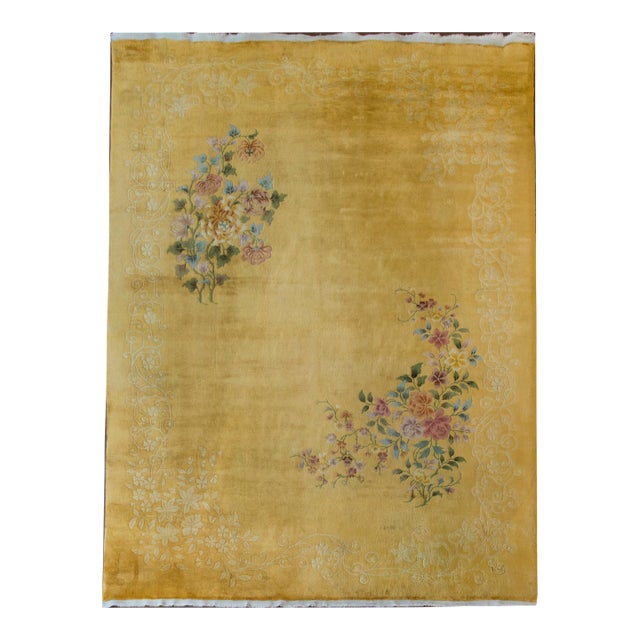 Early 20th Century Chinese Art Deco Rug For Sale