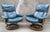 Mid-Century Modern Stressless Leather Armchairs by Ekornes, Norway, 1980, Set of 2 For Sale - Image 3 of 14