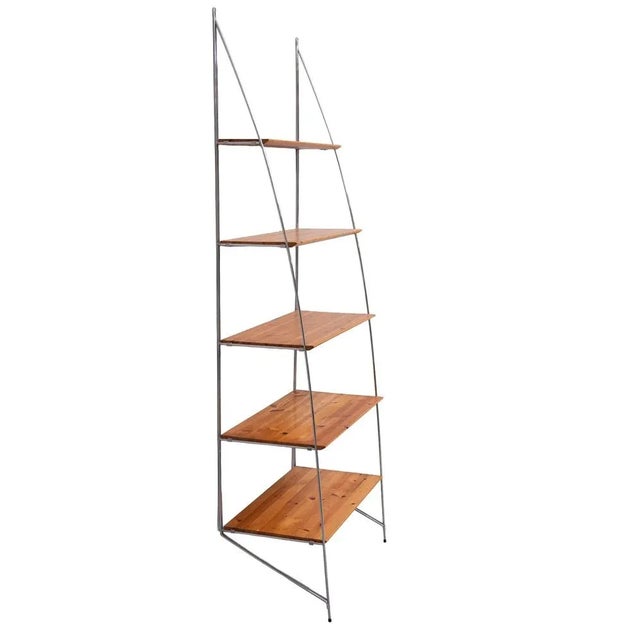 Mid-Century Modern Wall Bookcase from Ikea, 1990s For Sale - Image 3 of 8