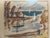 Wood An Original Mid-Century Modern Work on Paper by Sylvain Vigny For Sale - Image 7 of 7