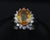 Metal Late 20th Century Gia Yellow Sapphire & 0.48ct Diamond Platinum Ring 7.5g Size 6 For Sale - Image 7 of 18